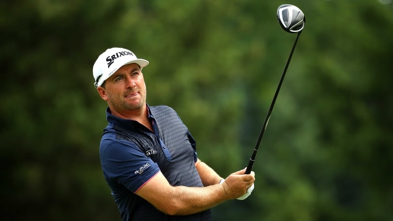 Graeme McDowell hit a 66 to lie joint second in Akron, Ohio