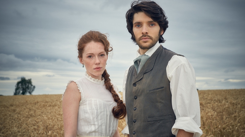 Charlotte Spencer and Colin Morgan in The Living and the Dead