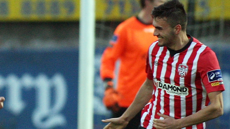 Mark Timlin's double helped Derry claim a vital win