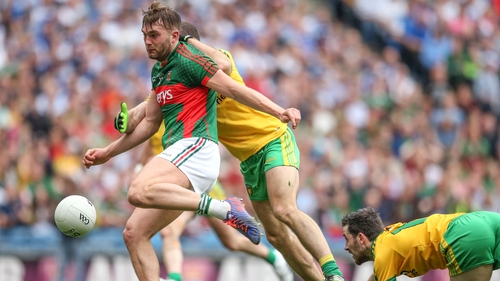 Aidan O'Shea converts Mayo's opening goal