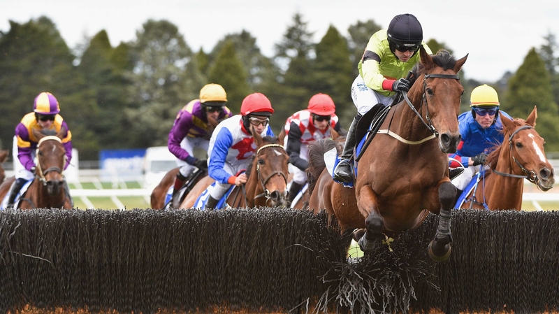 Ruby Walsh jumps the last as Bashboy won the Australian Grand National for the third time at Ballarat racecourse
