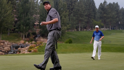 JJ Henry leads going in to the final round, while Jonas Blixt, also pictured,is one point behind the American