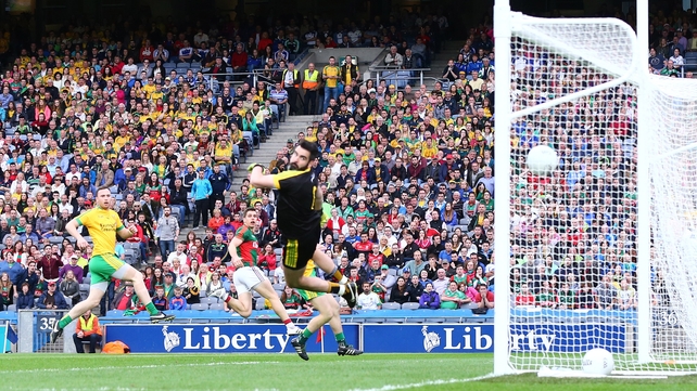 Lee Keegan scores a goal to remember in Mayo's win over Donegal in the All-Ireland SFC quarter-finals at Croke Park