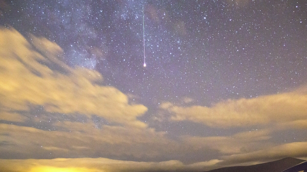 Perseid shower over Wicklow earlier this week which peaks tonight (Picture: Anthony Lynch)