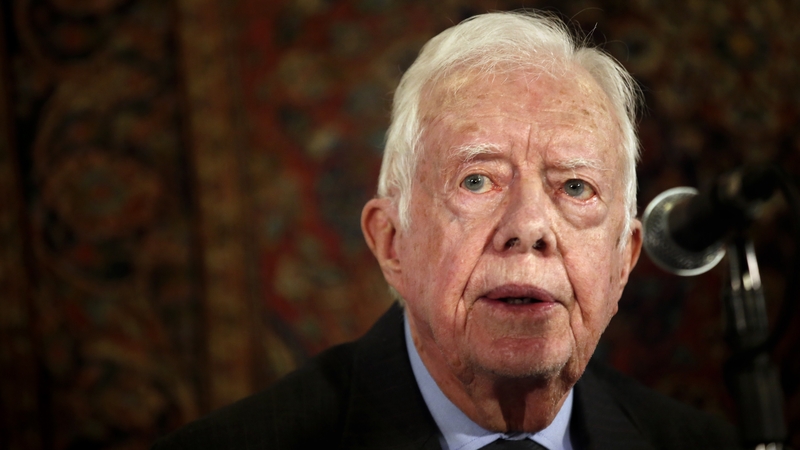 Jimmy Carter, who is 90, was US president from 1977 to 1981