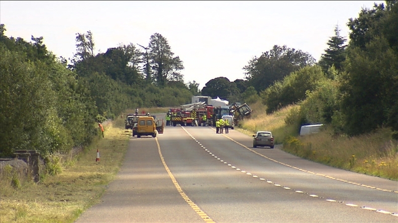 The N4 at Whitehill on the Dublin to Sligo road is expected to remain closed for the rest of the day