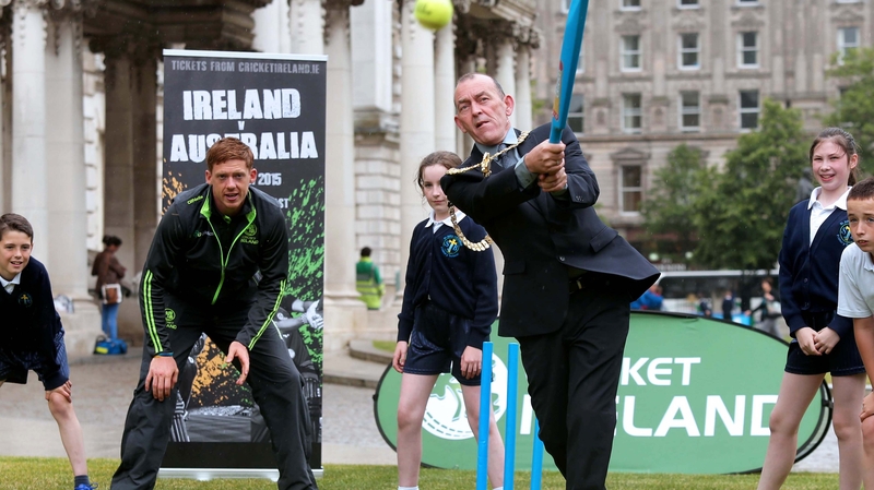 Lord Mayor of Belfast Arder Carson at a promotional event for the game