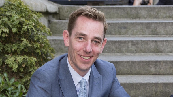 Ryan pictured at the RTÉ One new season launch in Smock Alley