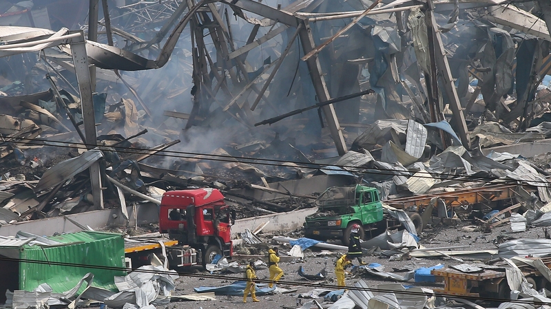 More than a dozen firefighters were among those killed by the explosions at the port in Tianjin