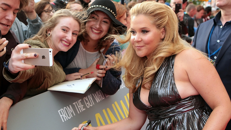 Amy Schumer at the Trainwreck red carpet in Dublin