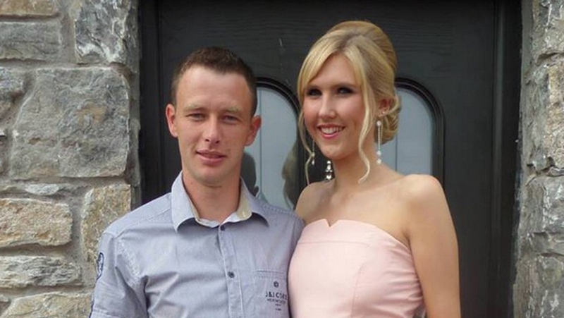 The newlyweds Tim O'Connor and Dervla Burke (pic © Facebook)