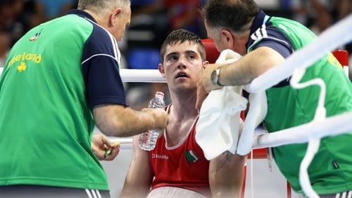 Joe Ward was in confident form against world No 17 Oleksandr Kyyzhniak