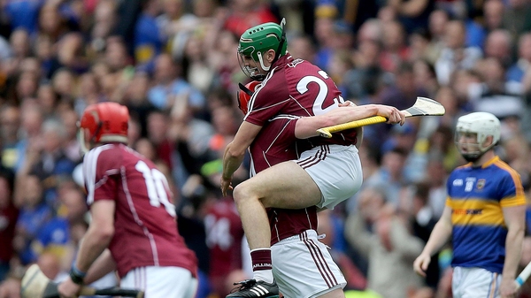 Joe Canning embraces Shane Moloney after the final whistle