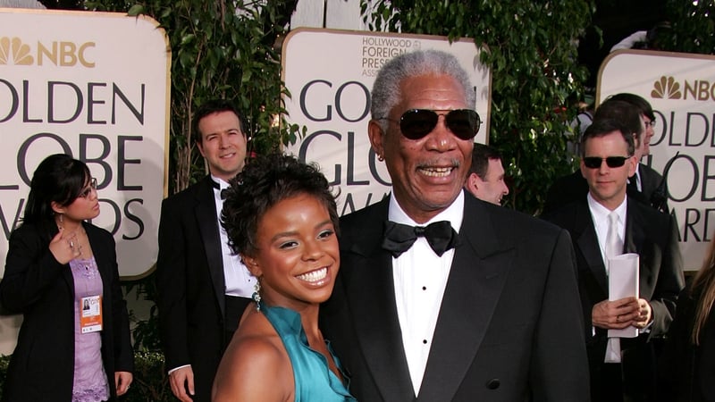 Freeman with E'Dena Hines in 2005 - "The world will never know her artistry in talent, and how much she had to offer"