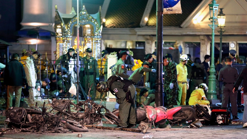 The site around the Erawan shrine is a major tourist attraction, especially for visitors from East Asia