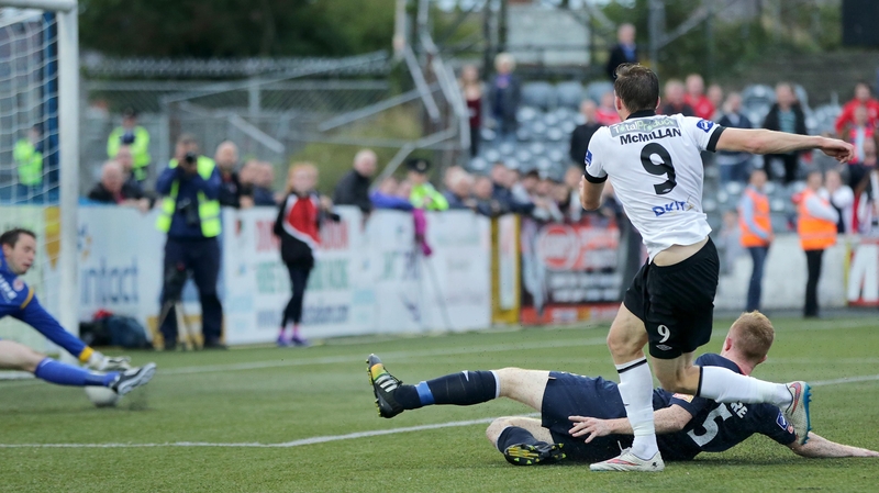 Dundalk's David McMillan scores his second goal