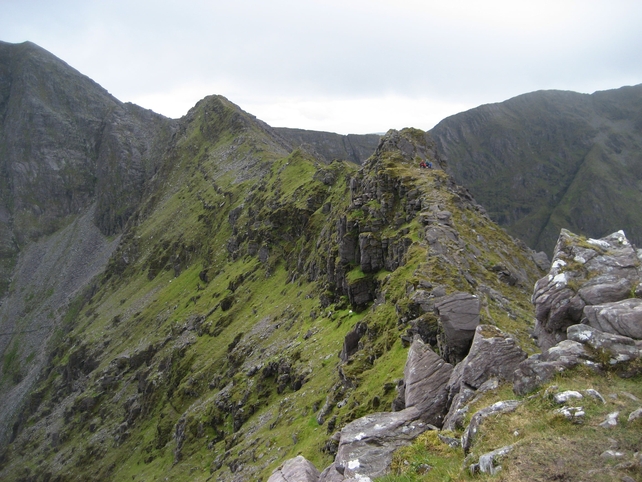 Crossing the Bones between Beenkeragh and Carrauntoohil (Pic: John Curran)