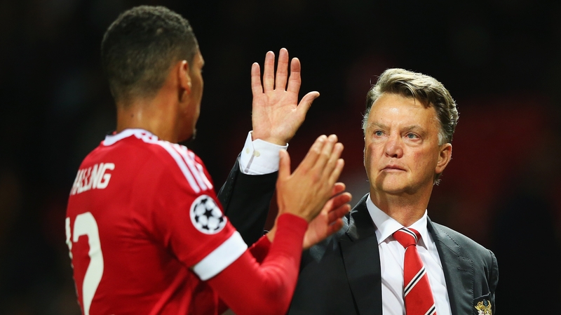 Louis van Gaal's Man United sit third in the Premier League table