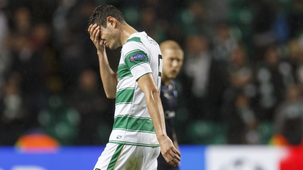 Nir Bitton reacts to Celtic's concession of a late goal