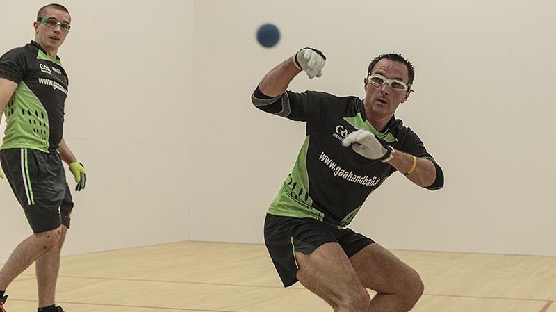 Paul Brady (R) defeated Westmeath's Robbie McCarthy in the men's semi-final