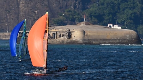Ryan Seaton Matt McGovern in action at the Pão de Açúcar course in Rio