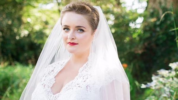 Blushing bride: Louise McSharry. Photo: Twitter/RTE2fm