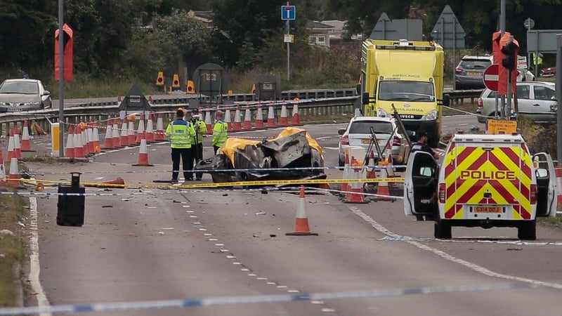 The plane plummeted on to the A27 and burst into a huge fireball onto a busy road
