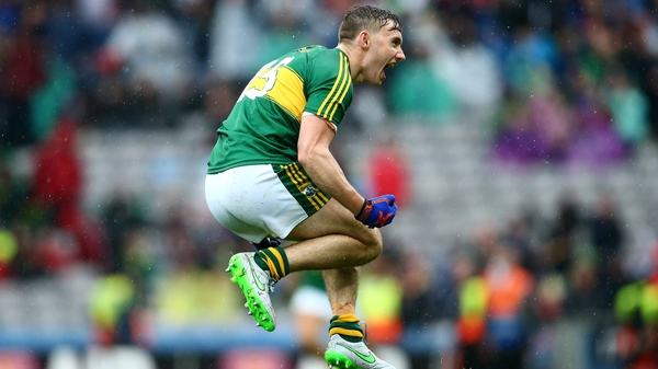 James O'Donoghue celebrates at the final whistle