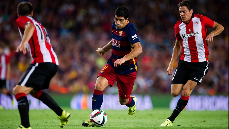 Luis Suarez scored the only goal of the game in the 54th minute at the San Mames