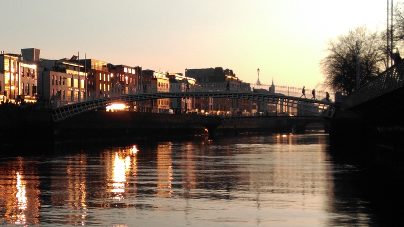 'Sunset On The River Liffey' (Pic: Marie Winstanley)