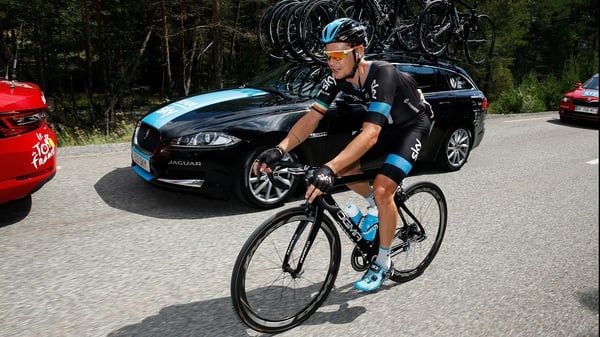 Nicolas Roche is now racing for Team Sky, the team that Wiggins was a member of when he won the Tour de France