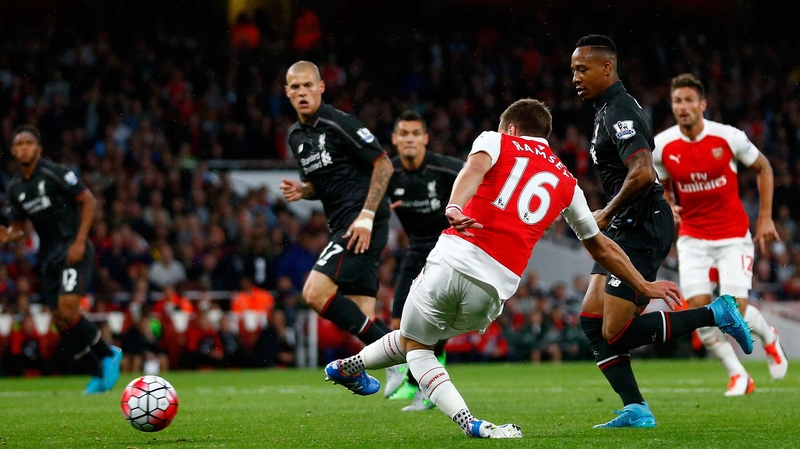 Aaron James Ramsey saw this strike disallowed due to an erroneous offside decision