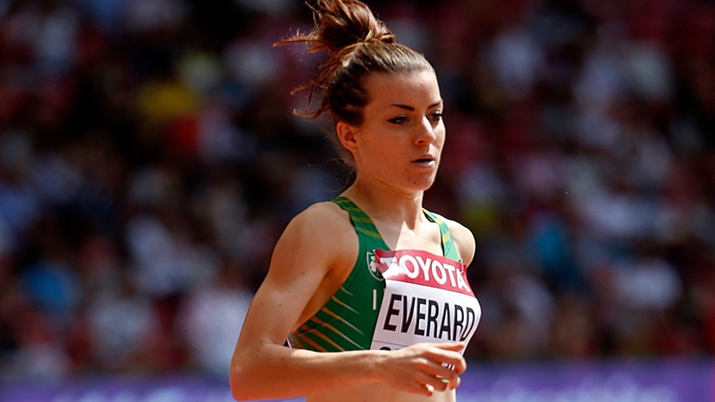 Ciara Everard is Ireland's sole competitor on the track on Wednesday