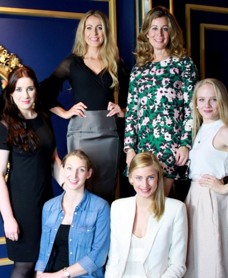 Kelley Burke, top right, with her team at StyleJump in Dun Laoghaire, Co Dublin