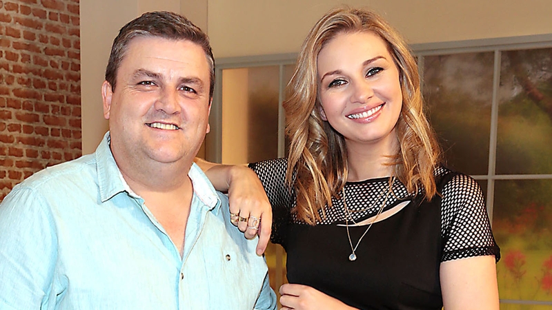 Simon Delaney and Saturday: AM co-presenter Anna Daly