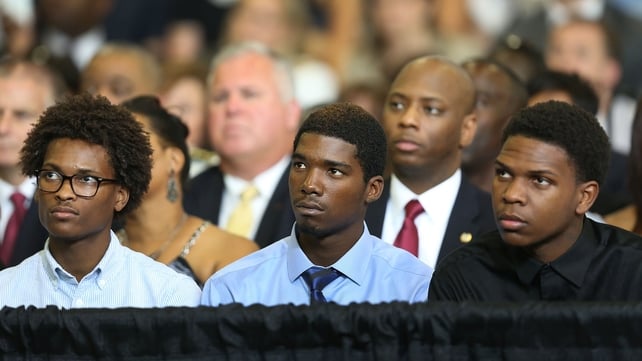 President Obama tells crowds the community of New Orleans has shown "extraordinary resilience"