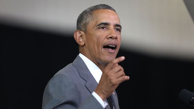 President Barack Obama tells crowds New Orleans is "moving forward" as he speaks at an event to mark 10 years since Hurricane Katrina