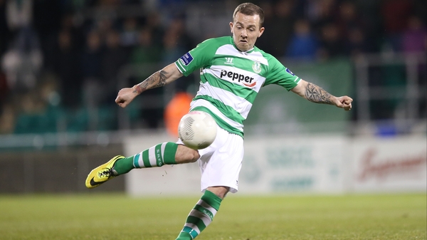 Gary McCabe was on target again for Shamrock Rovers in Ballybofey