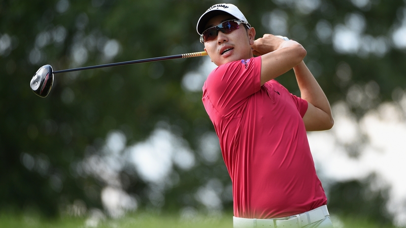 Sangmoon Bae holds a share of the lead at The Barclays