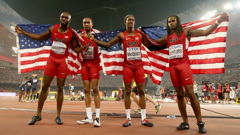 US anchor LaShawn Merritt has been part of all six winning perfomances