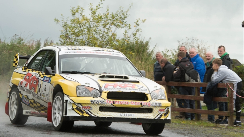 Peadar Hurson and Damien Connolly in their Subaru WRC