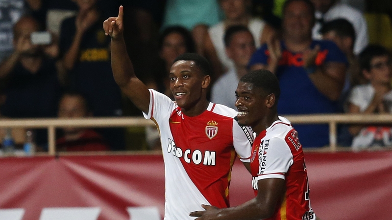 Anthony Martial (l) looks set to move to Manchester