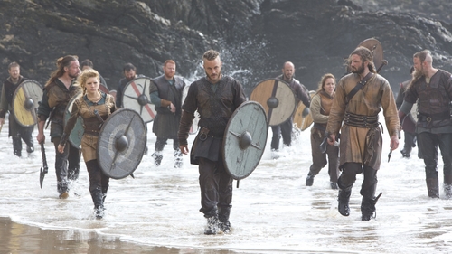 Some happy customers disembark from the Viking Splash Tour