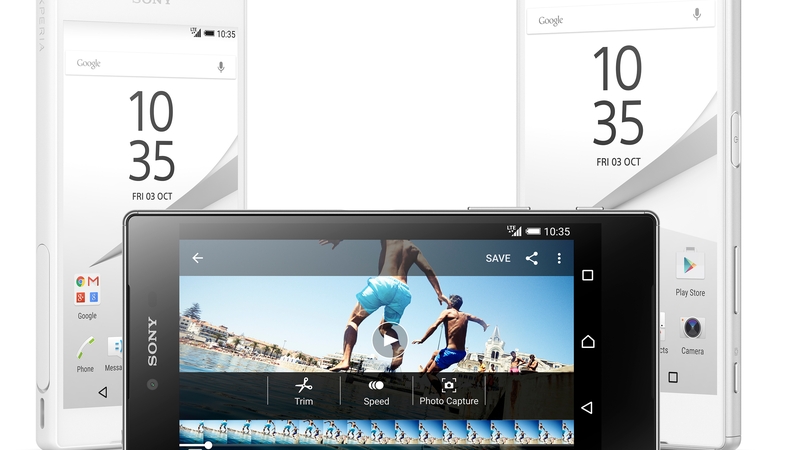 The new smartphones see the introduction of fingerprint scanners to Sony handsets for the first time