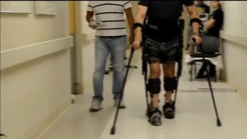 Mark Pollock took thousands of steps (Pic: Reggie Edgerton Lab, UCLA)