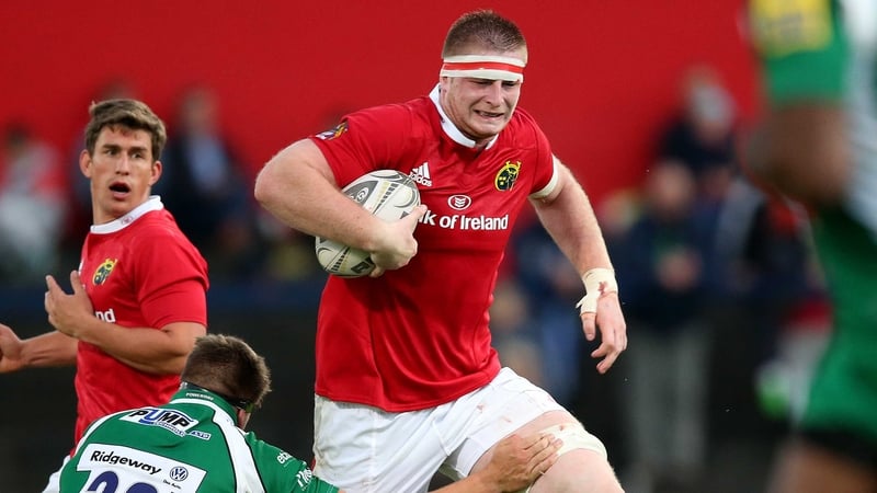 John Madigan starts for Munster in the second row against Treviso