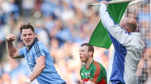 Philly McMahon celebrates scoring his side's second goal