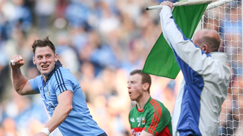 Philly McMahon celebrates scoring his side's second goal