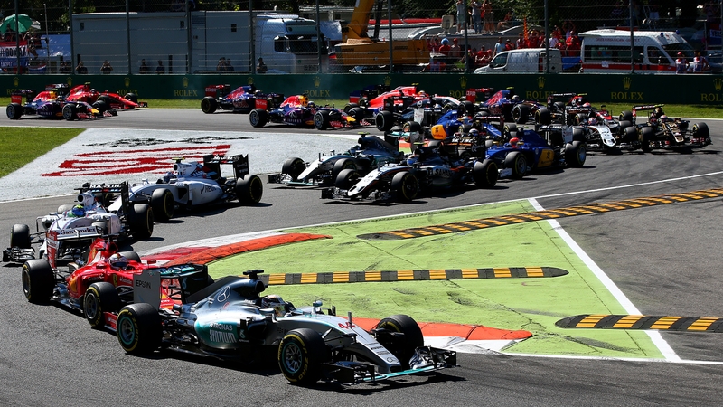 Lewis Hamilton led from the start at Monza