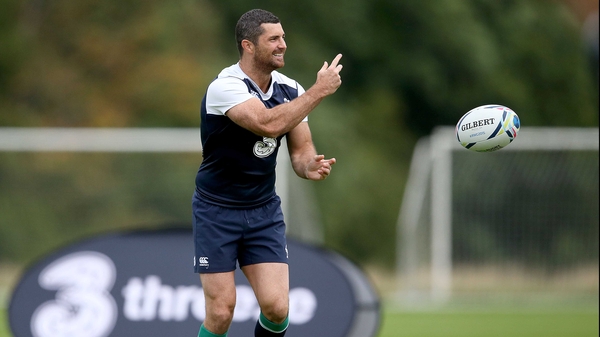 Rob Kearney picked up a bruised knee during training last week